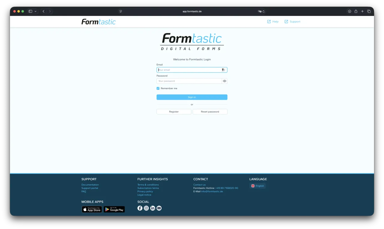 Экран авторизации