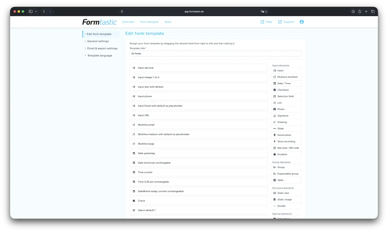 Редактор шаблонов