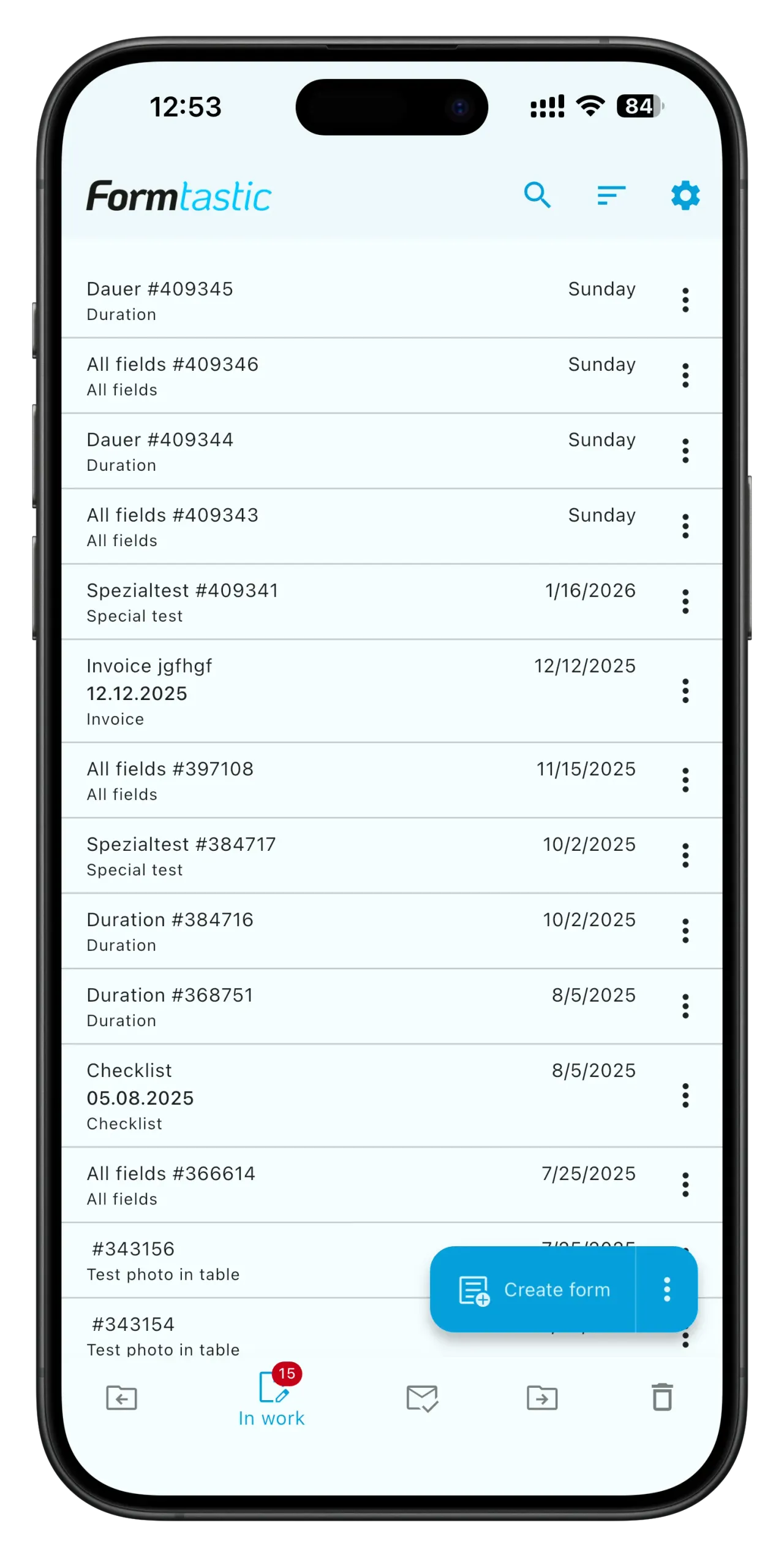 Список документов