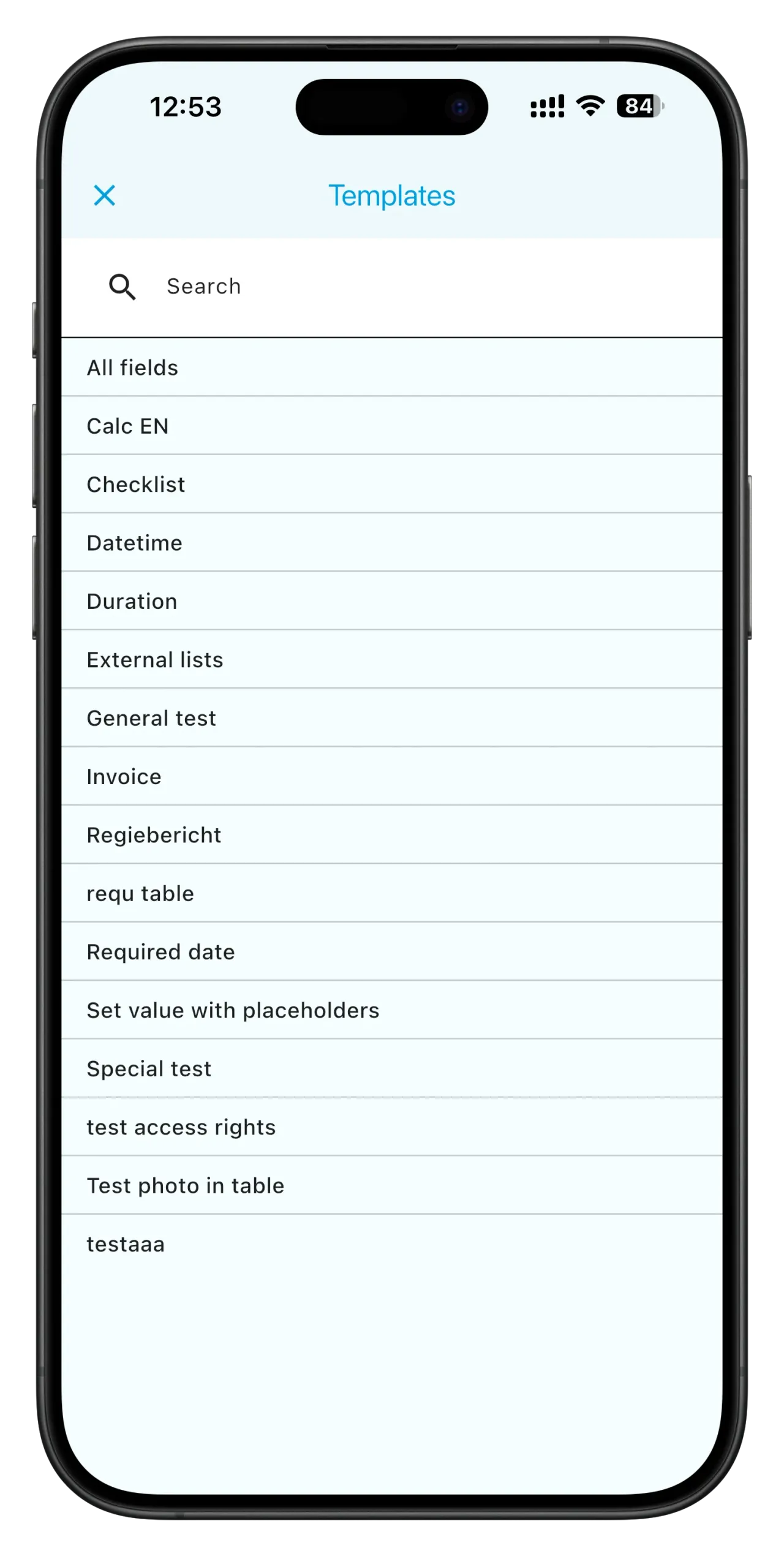 Список форм